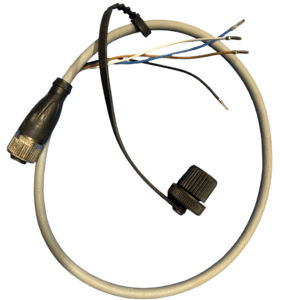 Connector M12 - cable 0.5m 4 pins with cap and nozzles 102567
